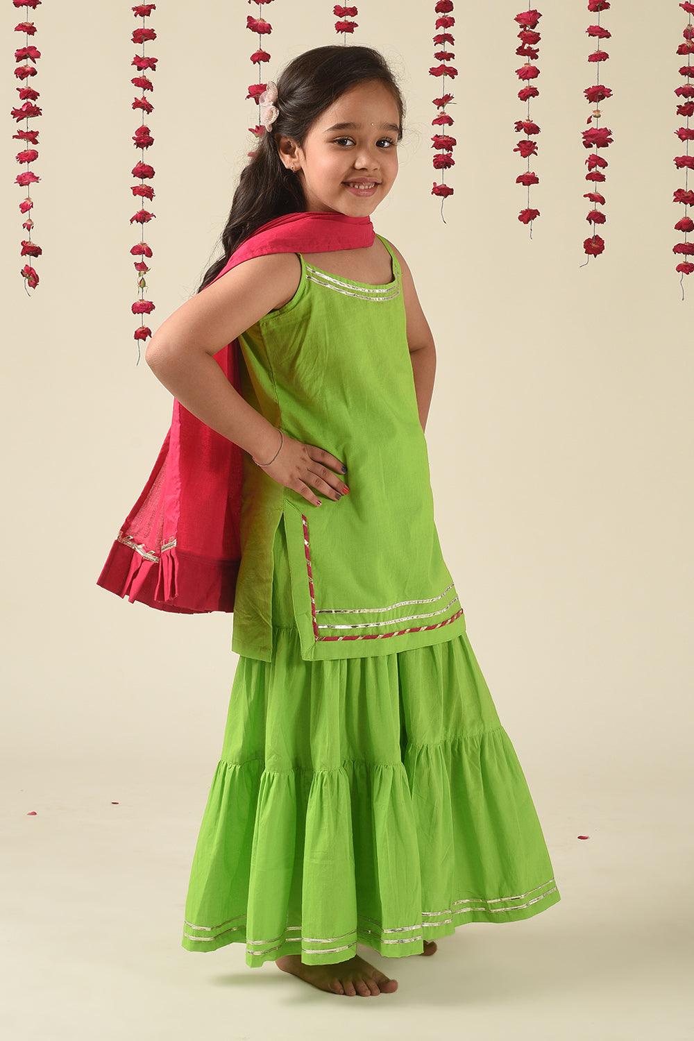 Lime Sharara Set - Totdot