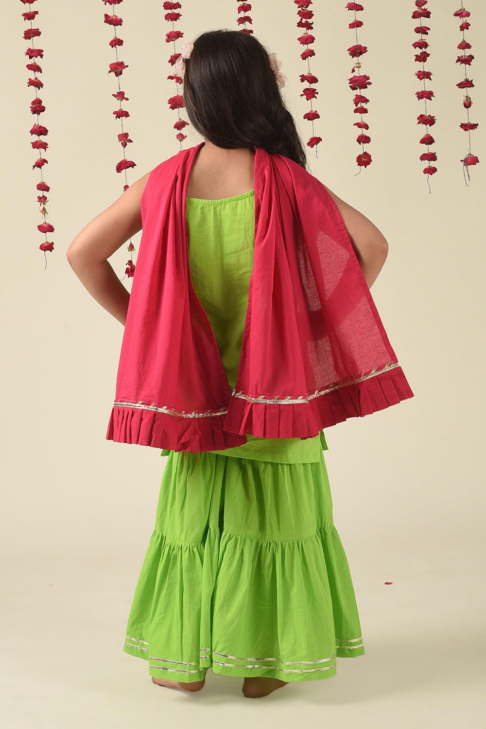 Lime Sharara Set - Totdot