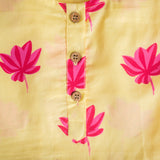 Lotus Bloom Girls Ethnic Wear-Yellow - Totdot