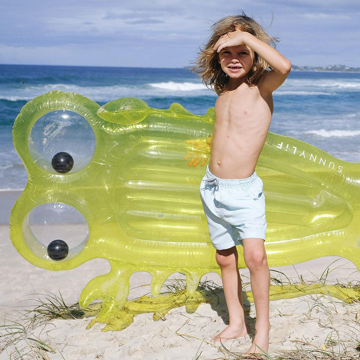 Luxe Lie-On Float Sonny the Sea Creature Citrus - Totdot