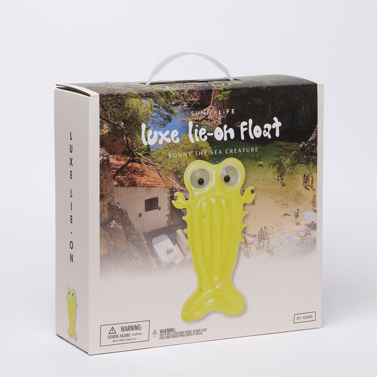 Luxe Lie-On Float Sonny the Sea Creature Citrus - Totdot