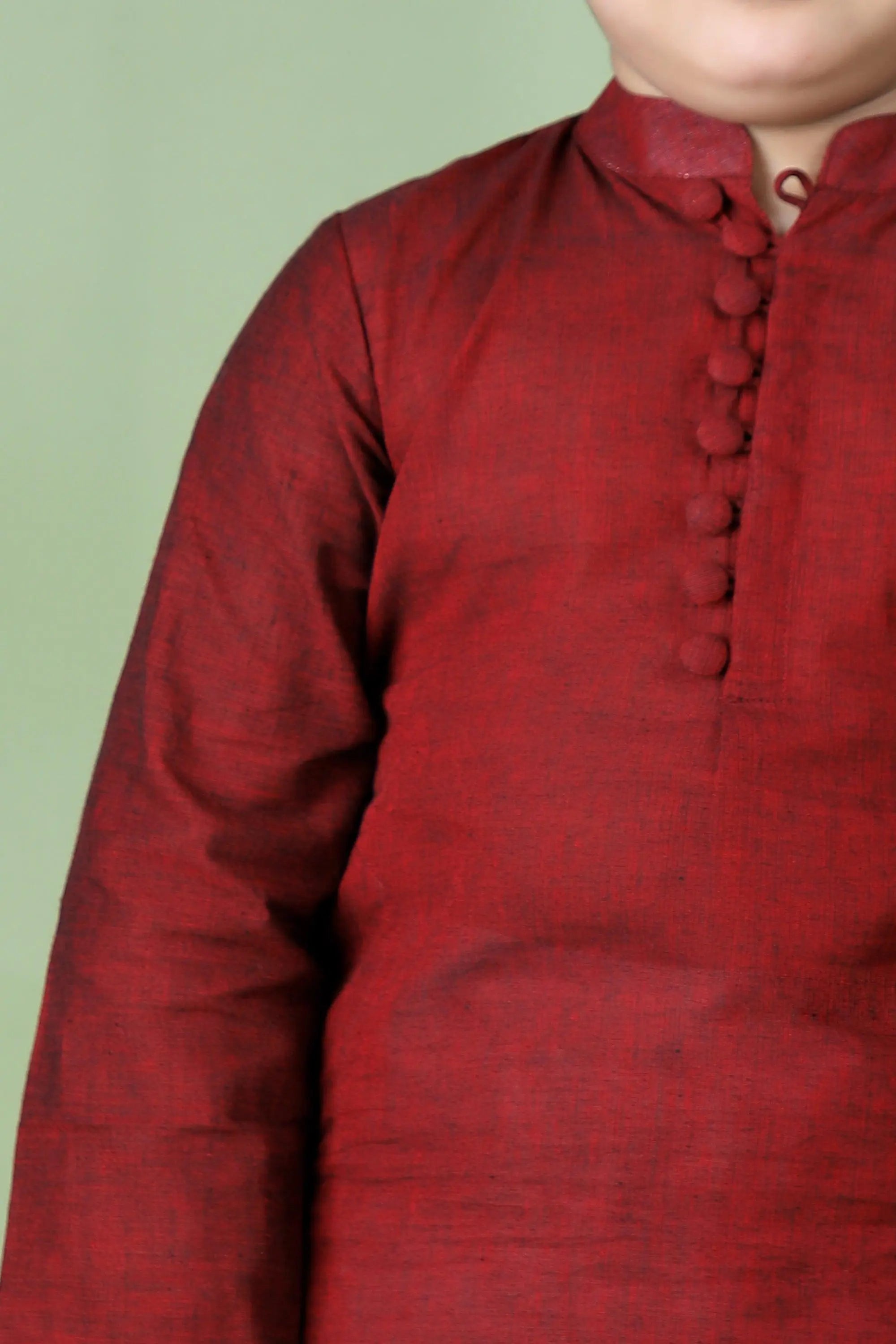 MAROON KURTA SET - Totdot