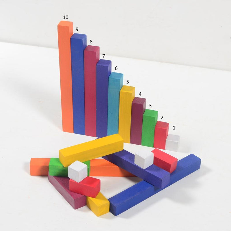 Math Play Rods - 64 Pieces - Totdot