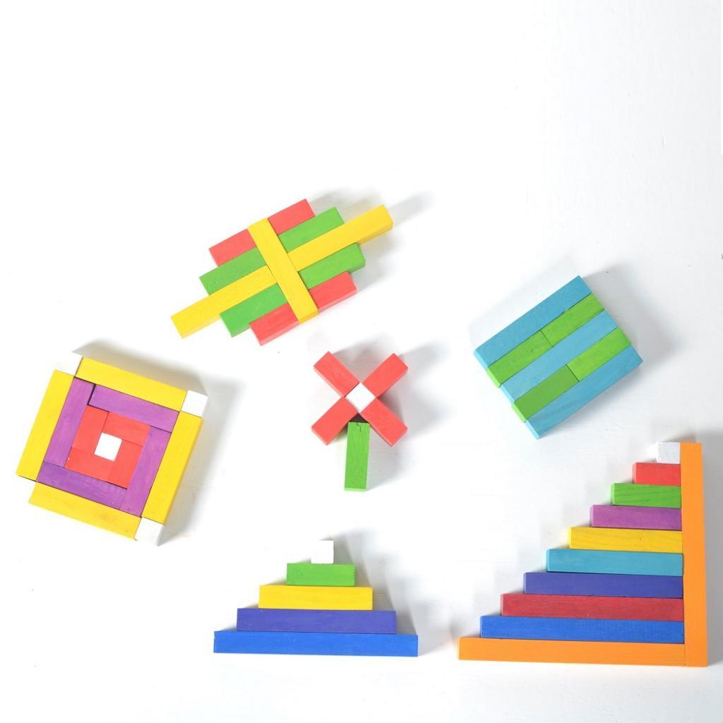 Math Play Rods - 64 Pieces - Totdot