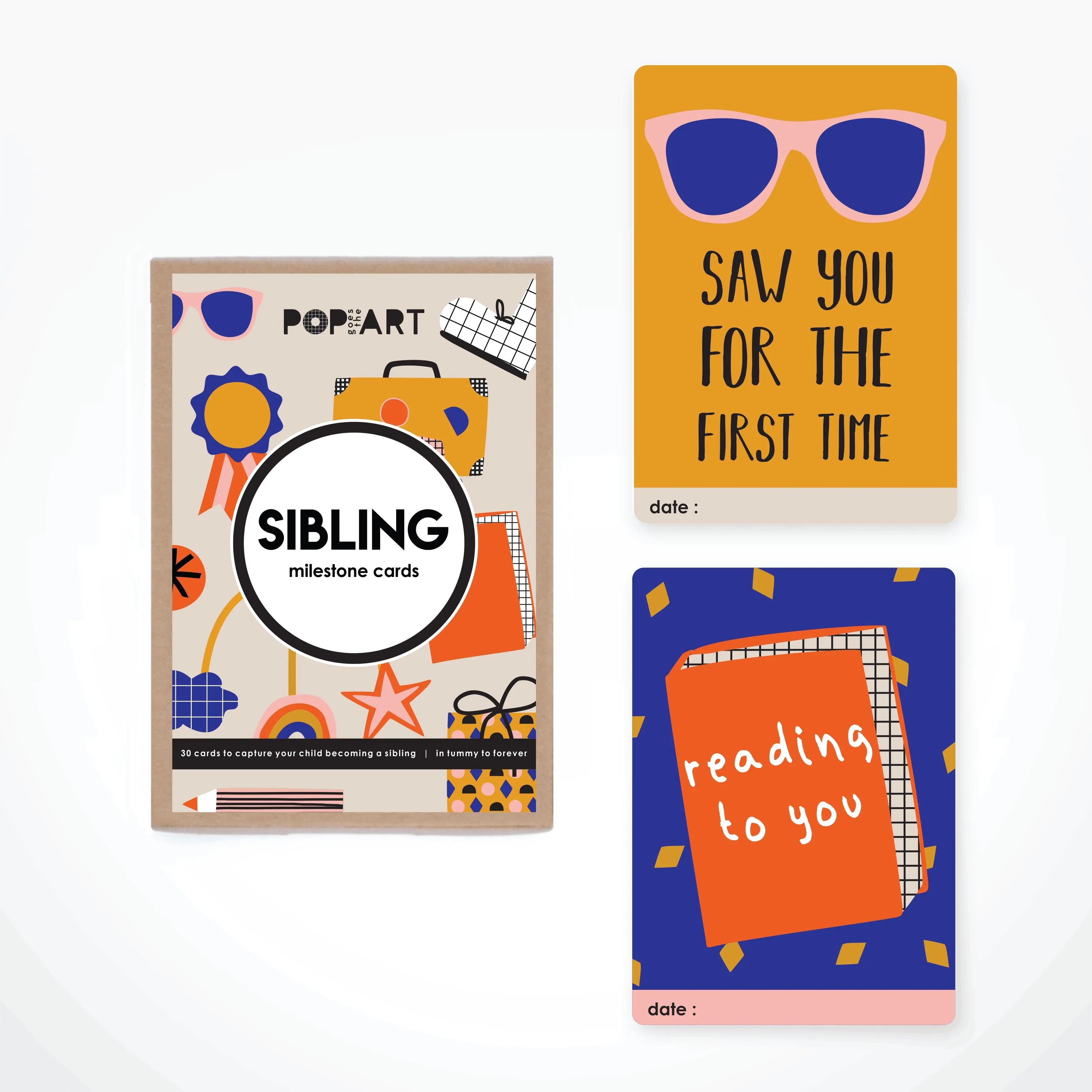 Milestone Cards Sibling - Totdot