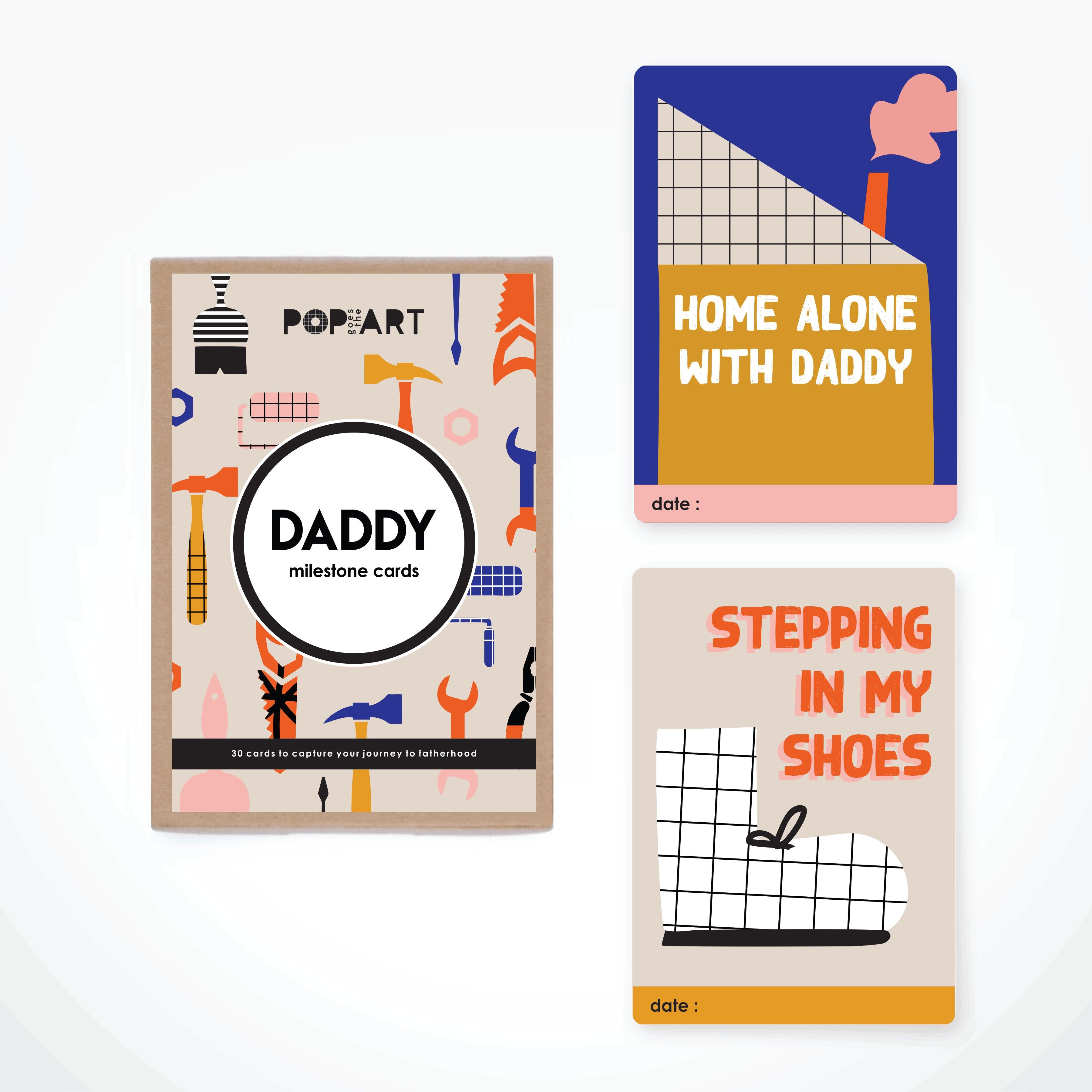 Mini Milestone Cards Daddy - Totdot