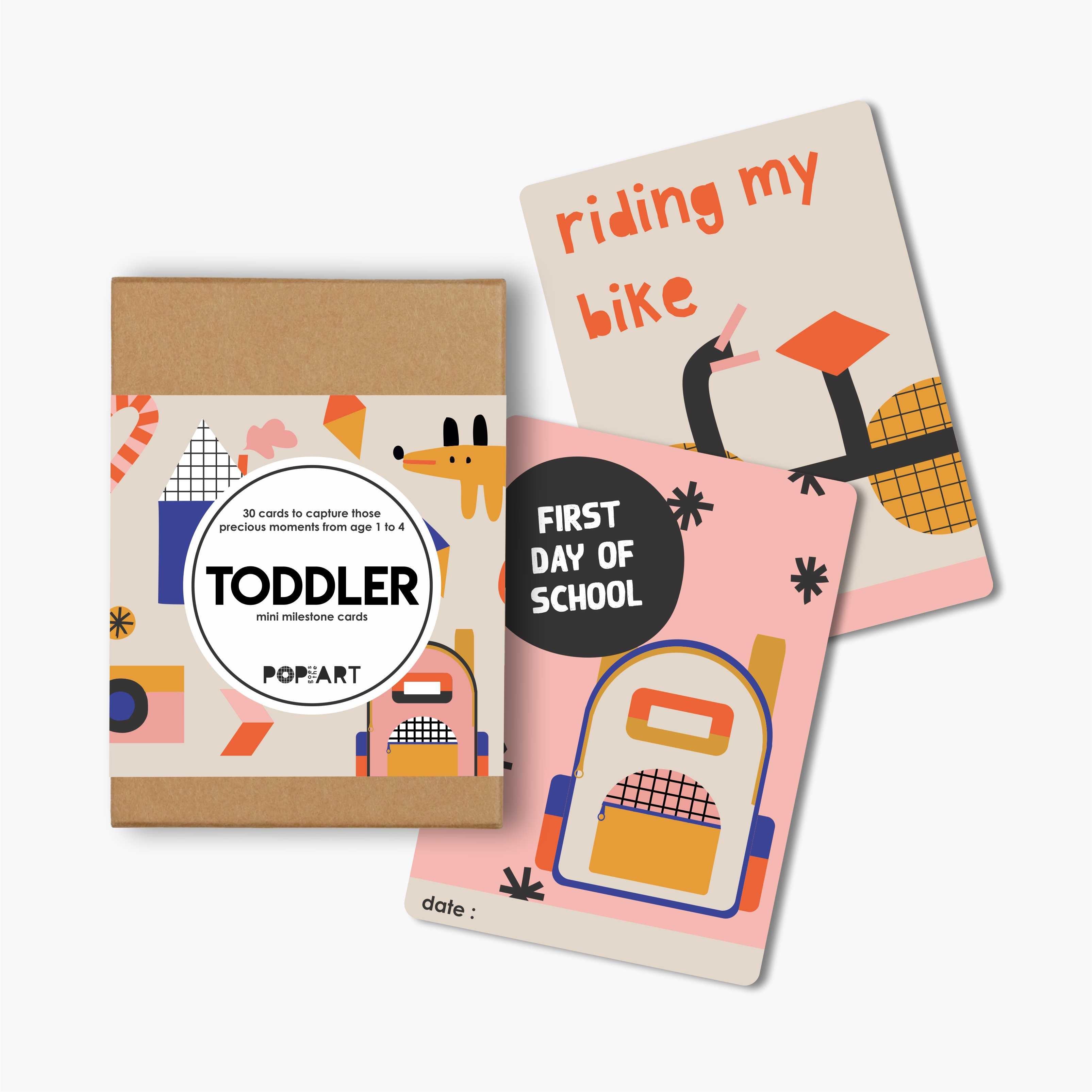 Mini Milestone Cards Toddler - Totdot