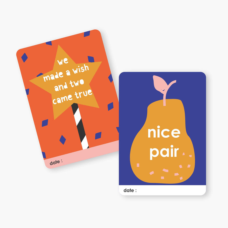Mini Milestone Cards Twin - Totdot