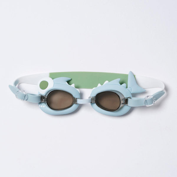 Mini Swim Goggles Shark Tribe Khaki - Totdot