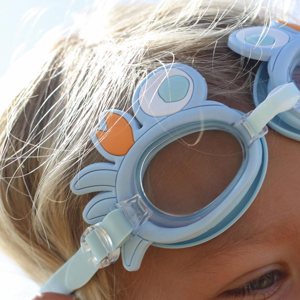 Mini Swim Goggles Sonny the Sea Creature Blue - Totdot