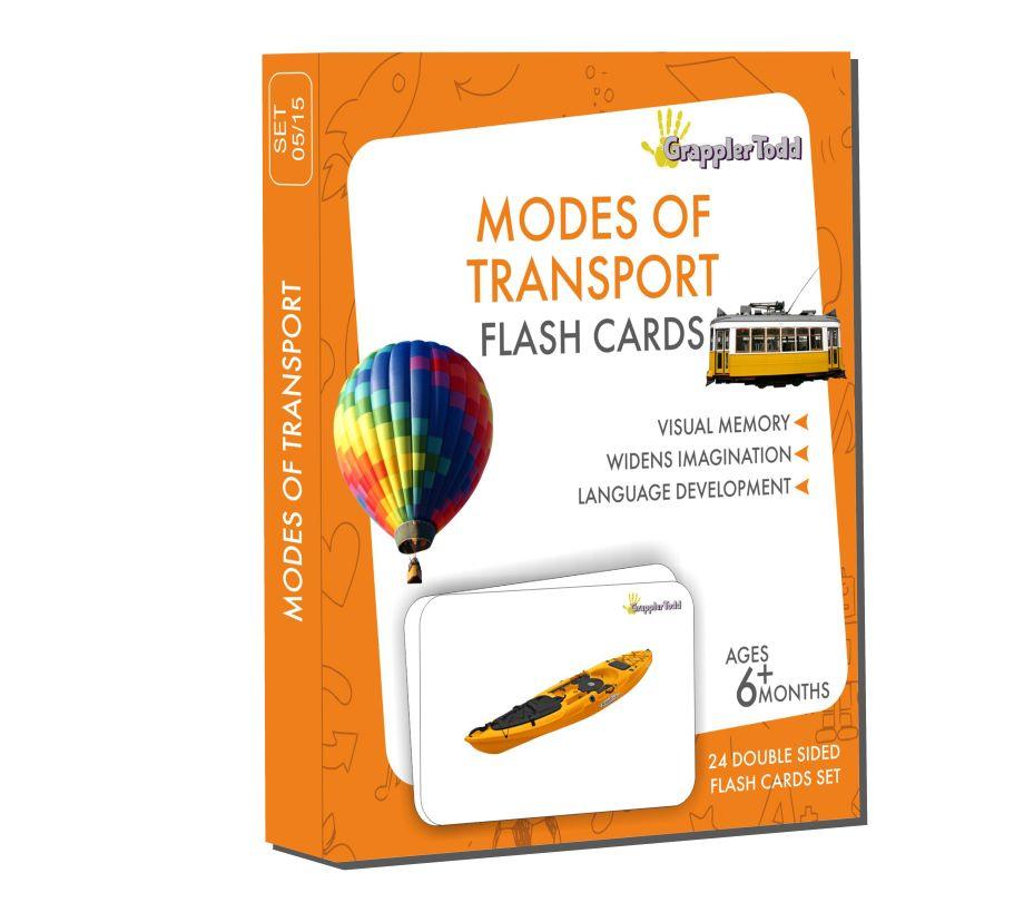 Modes Of Transport Flash Cards - Totdot