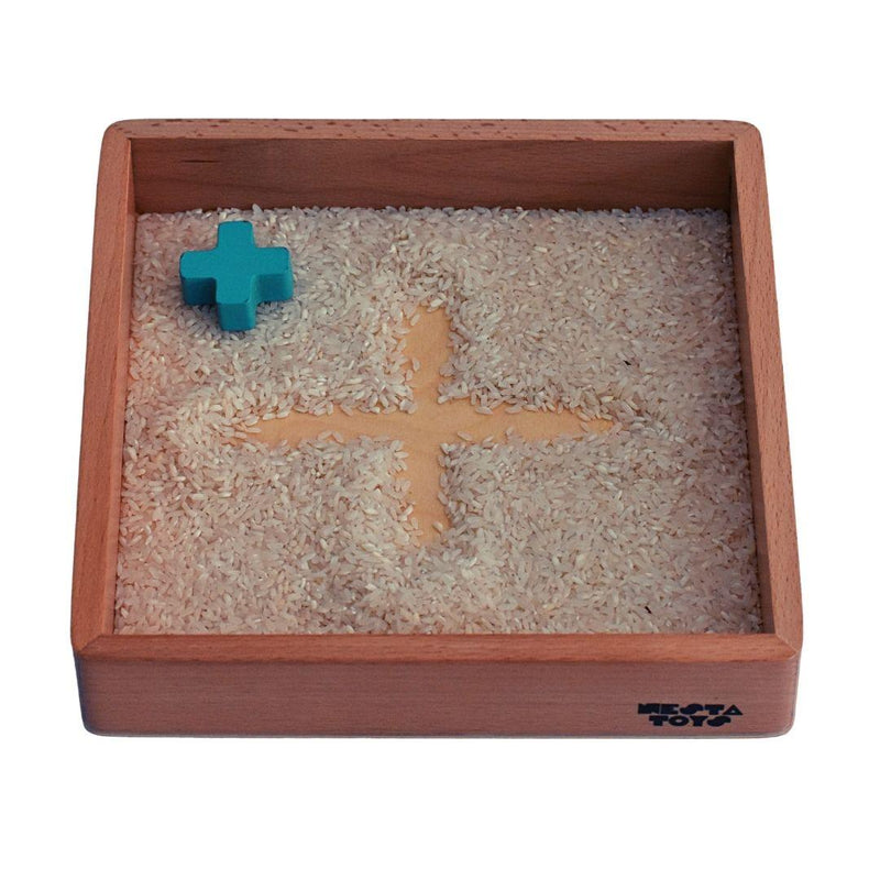 Montessori Tray Wooden Toy (Beech Wood) - Totdot