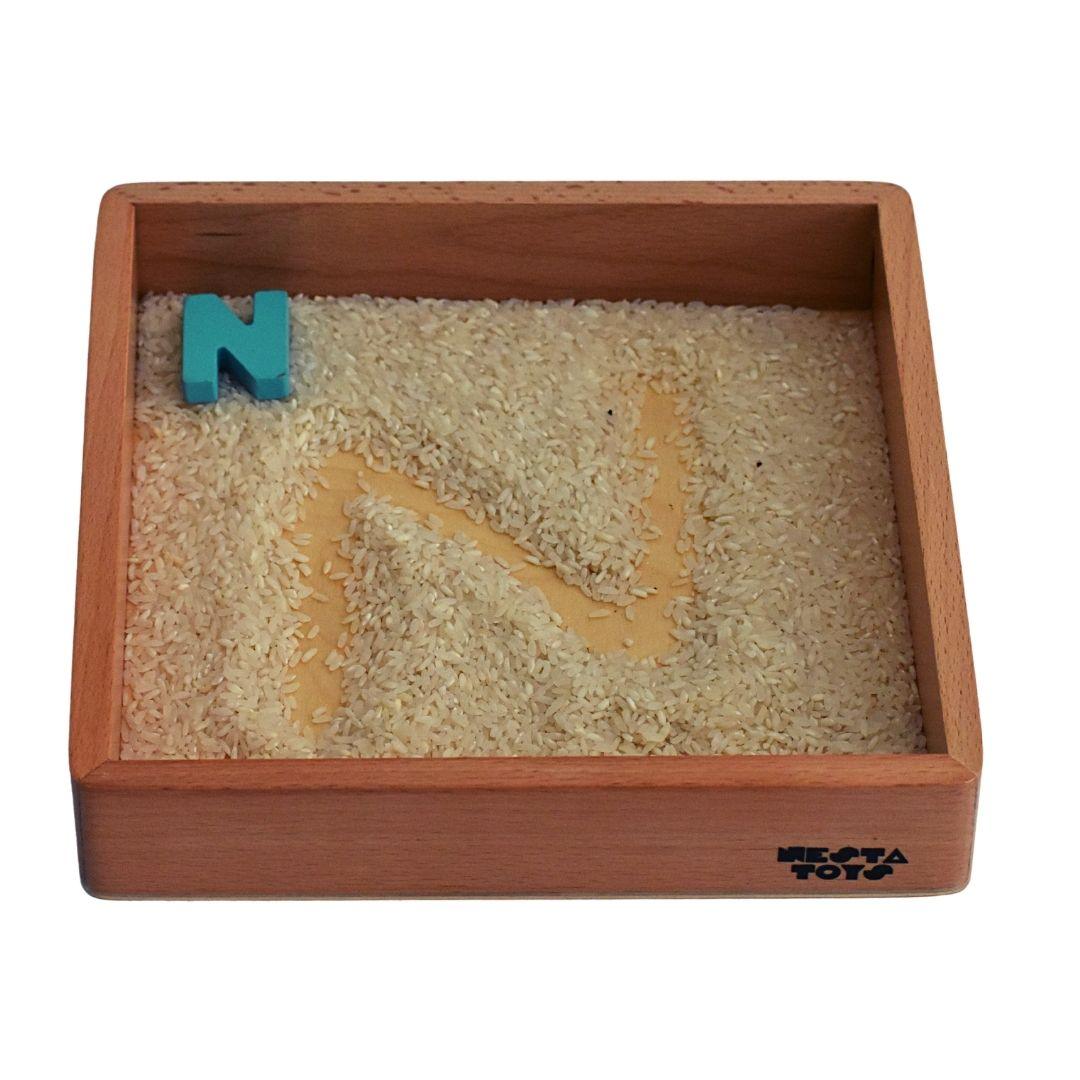 Montessori Tray Wooden Toy (Beech Wood) - Totdot