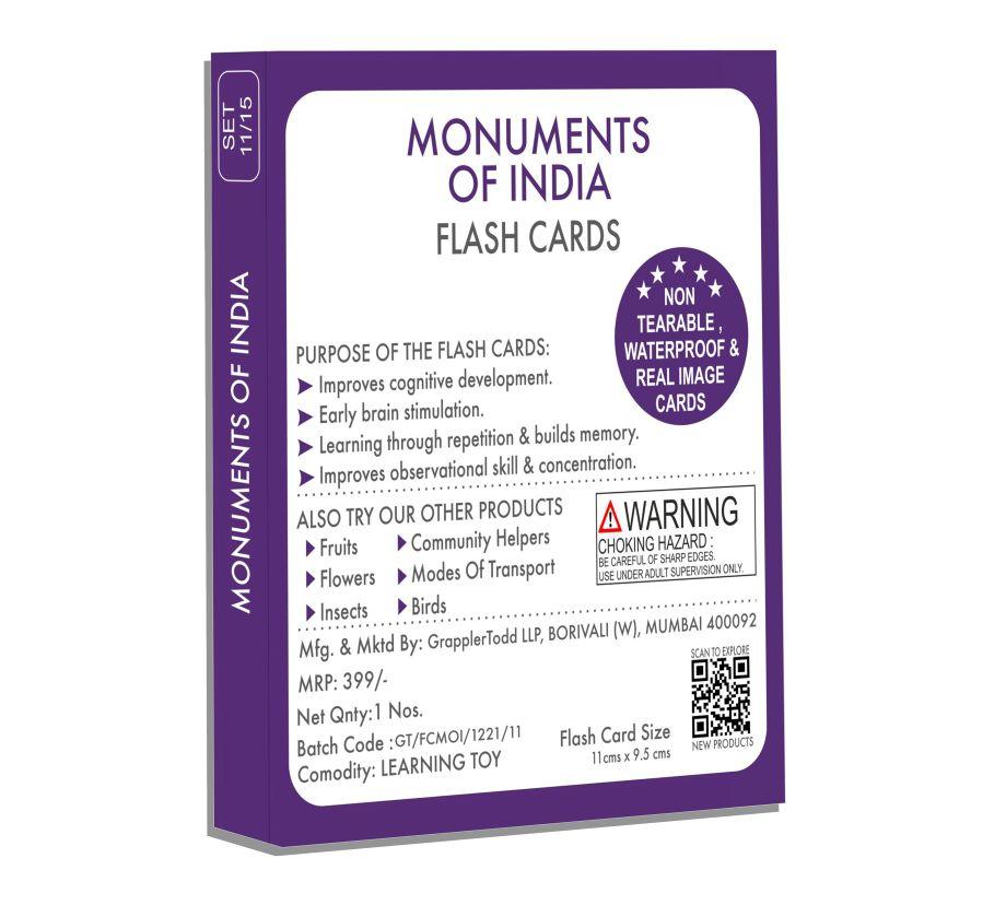 Monuments Of India Flash Cards - Totdot