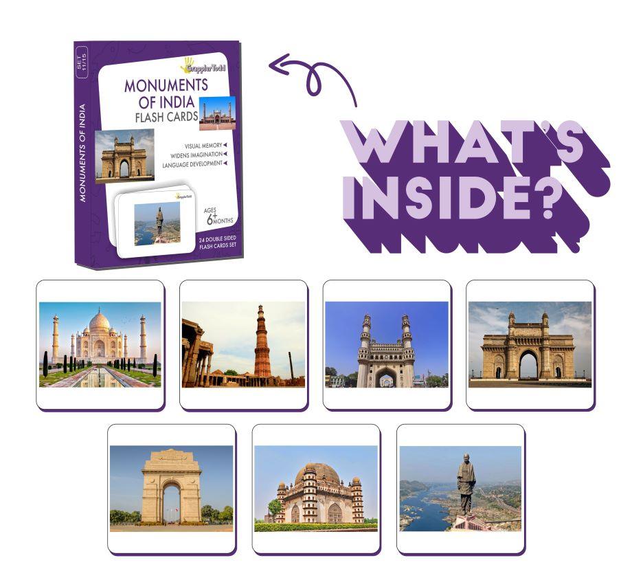 Monuments Of India Flash Cards - Totdot