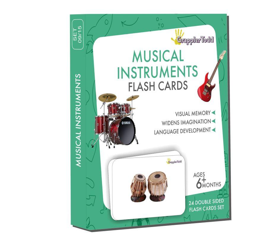 Musical Instruments Flash Cards - Totdot