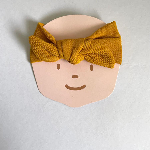 Mustard Bow Headwrap for Babies - Totdot