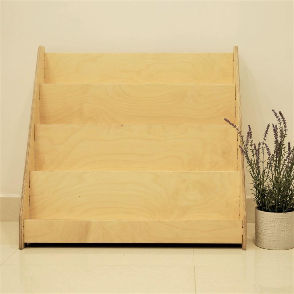 Nalanda Book Display Shelf - Large| Kids Montessori Furniture for Toddler- Birch Plywood - Totdot