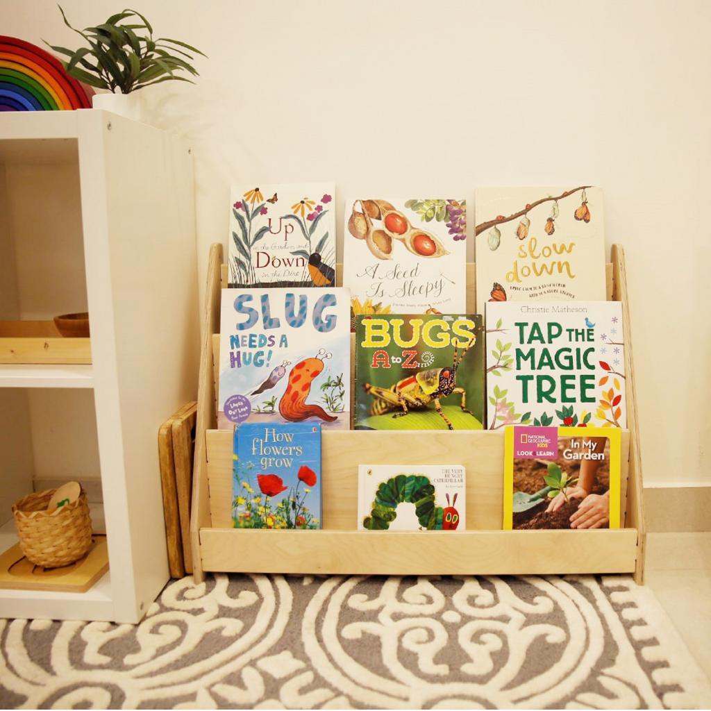 Nalanda Book Display Shelf - Medium | Kids Montessori Furniture for Toddler- Birch Plywood - Totdot