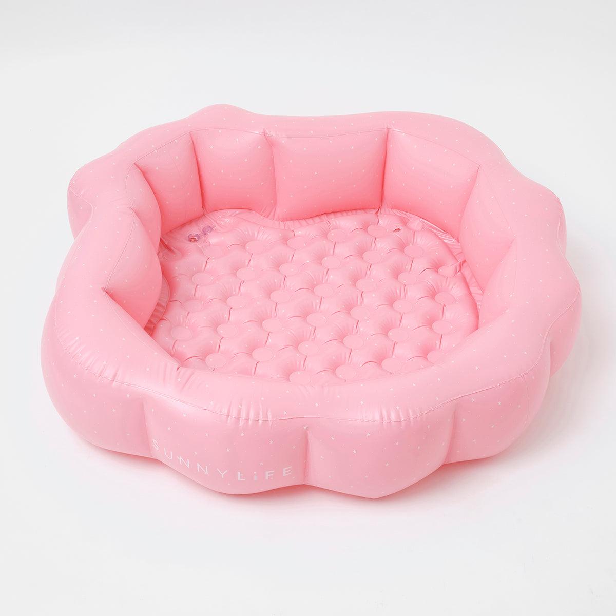 Ocean Treasure: Pink Inflatable Backyard Pool for 3-12 Years - Totdot