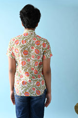 Orange Cotton Shirt - Totdot