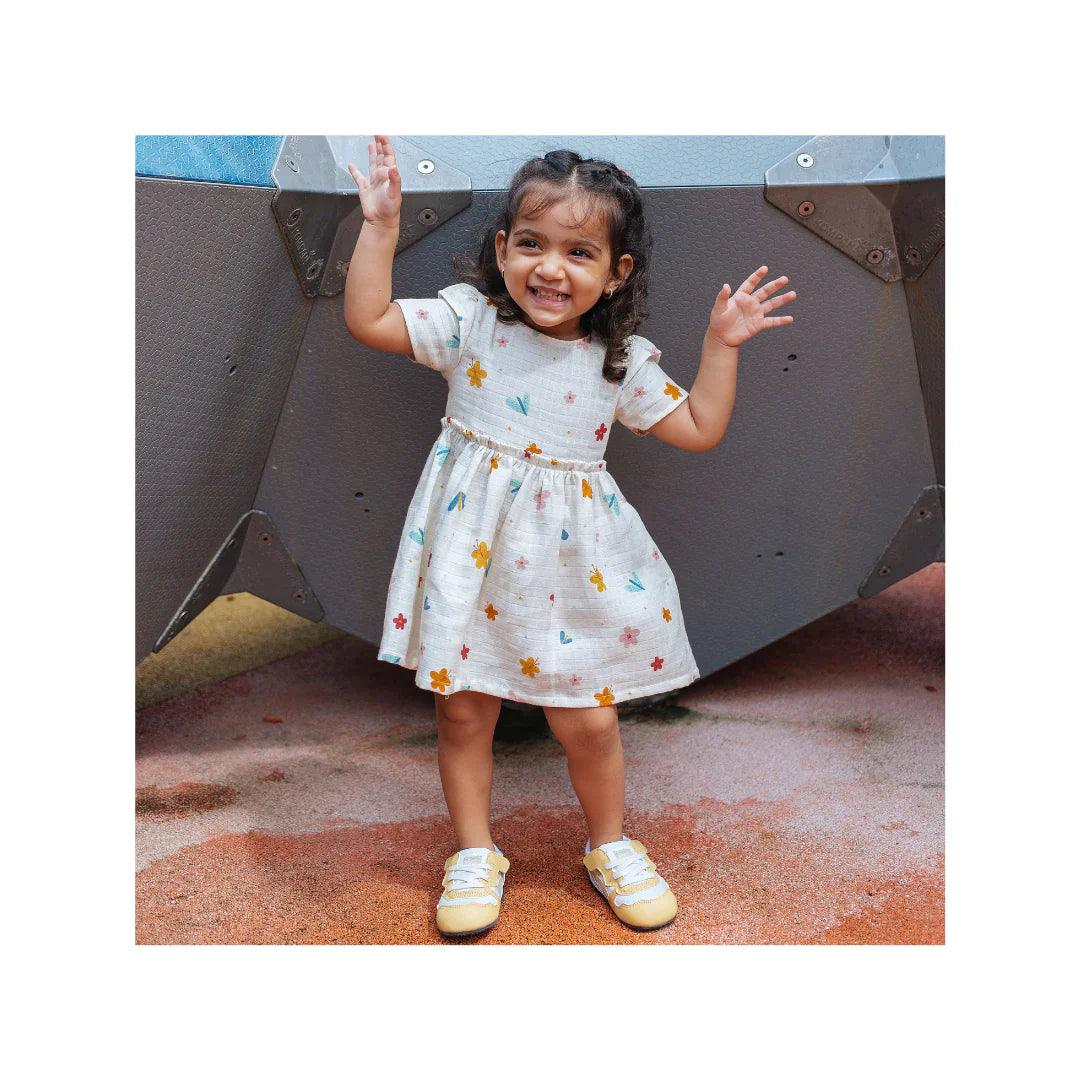 Organic Muslin Dress | A World In Bloom - Totdot