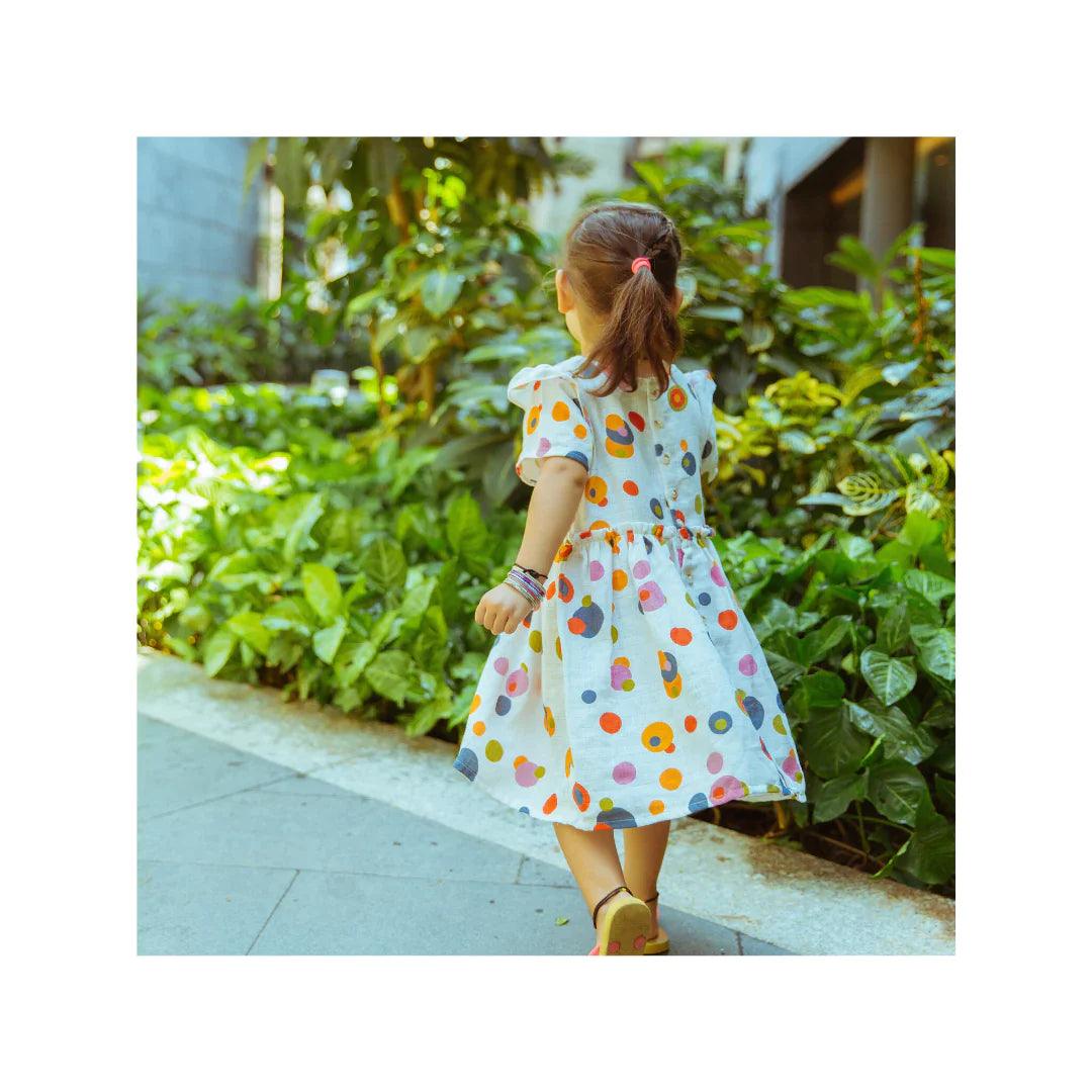 Organic Muslin Dress | Bubble Pops - Totdot