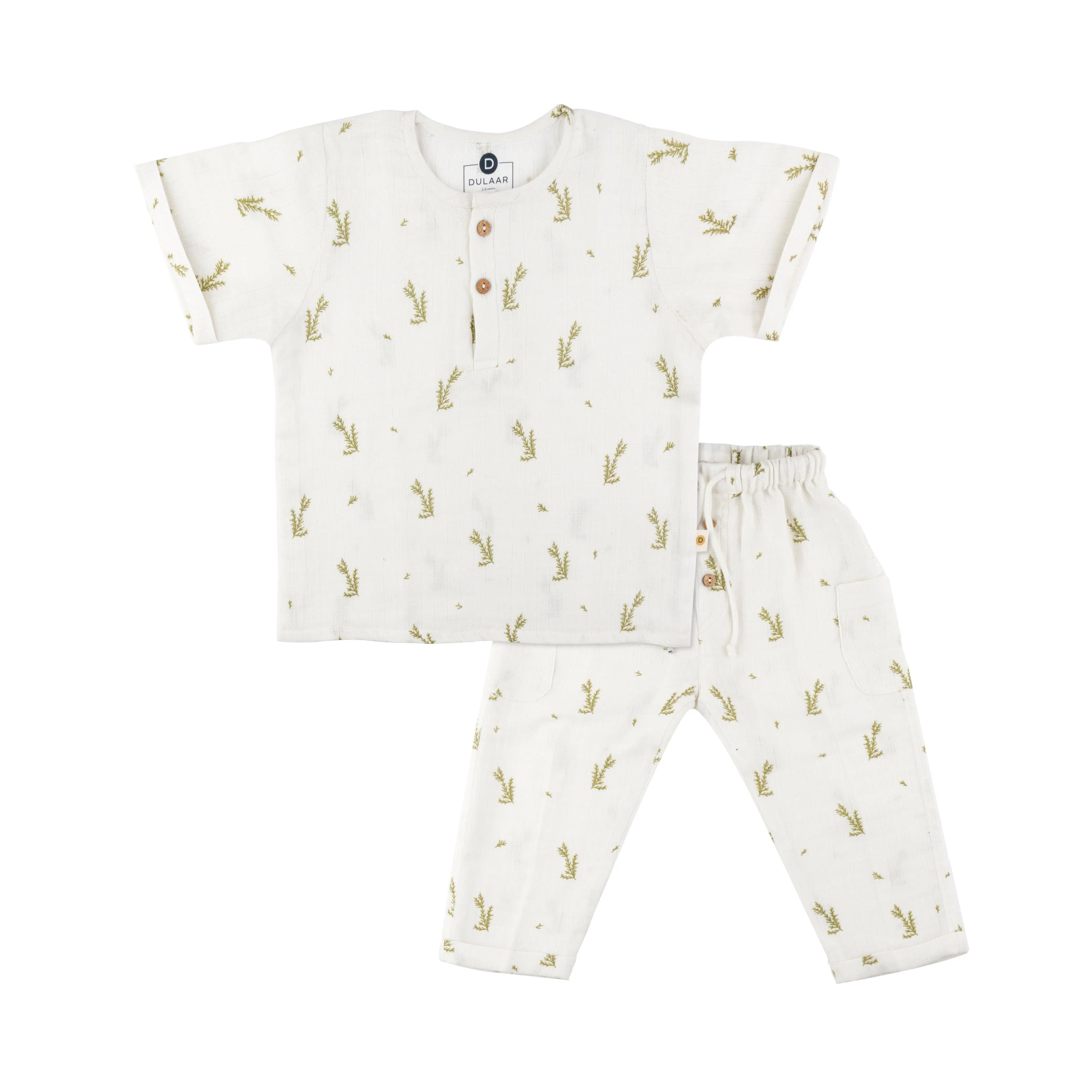 Organic Muslin Joggers Set | Just Lion Around - Totdot