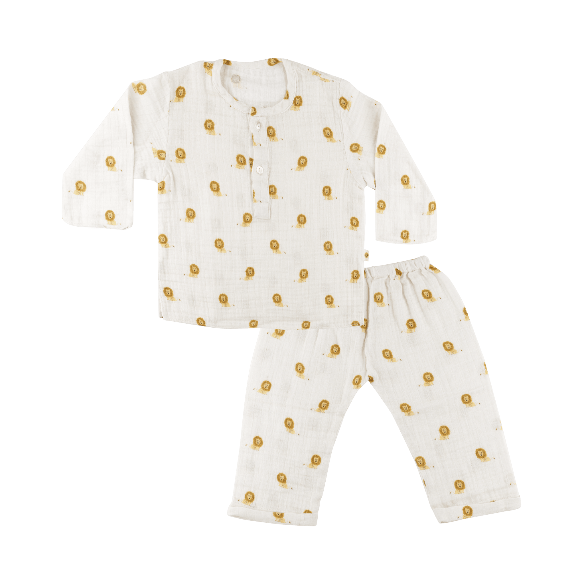 Organic Muslin Loungewear Set | Green Zen - Totdot