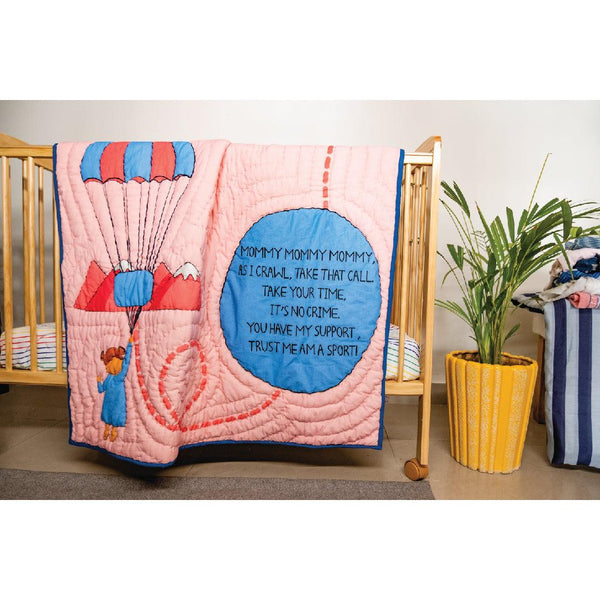 Parachute Lullaby Quilt for Mom- Pink - Totdot