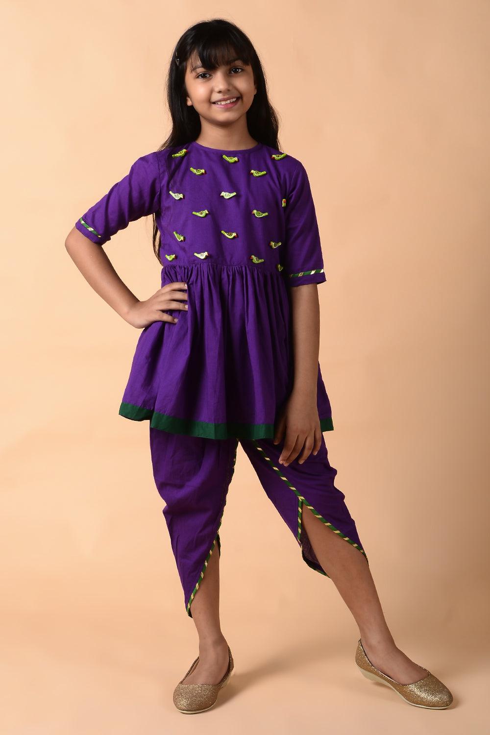 Parrot Dhoti Set - Totdot