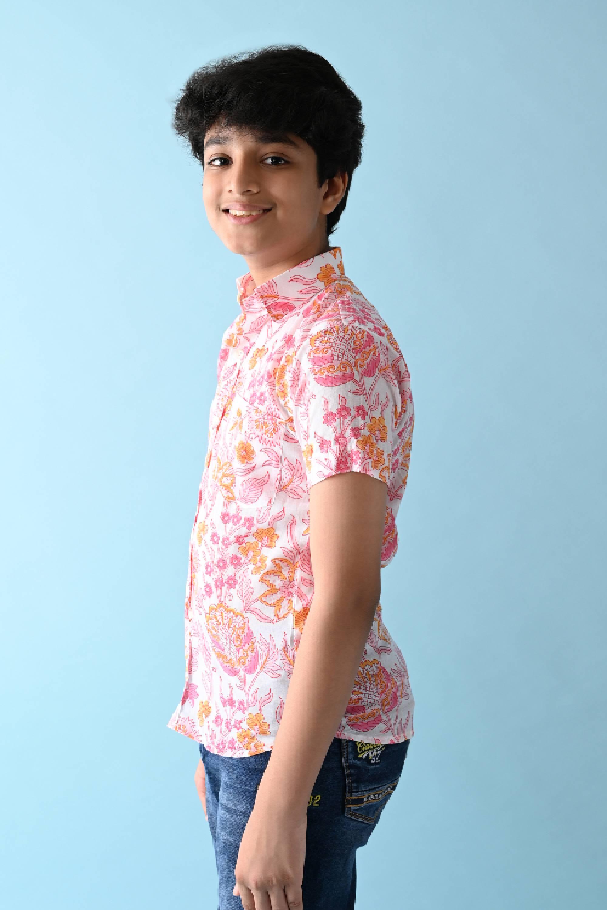 Pink Cotton Shirt - Totdot