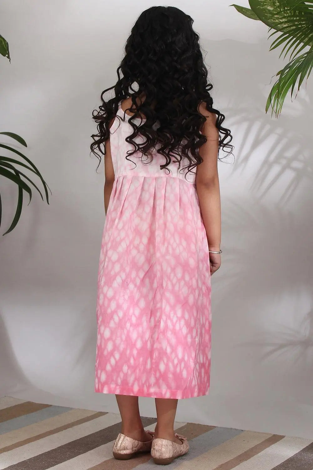 PINK SHIBORI DRESS - Totdot