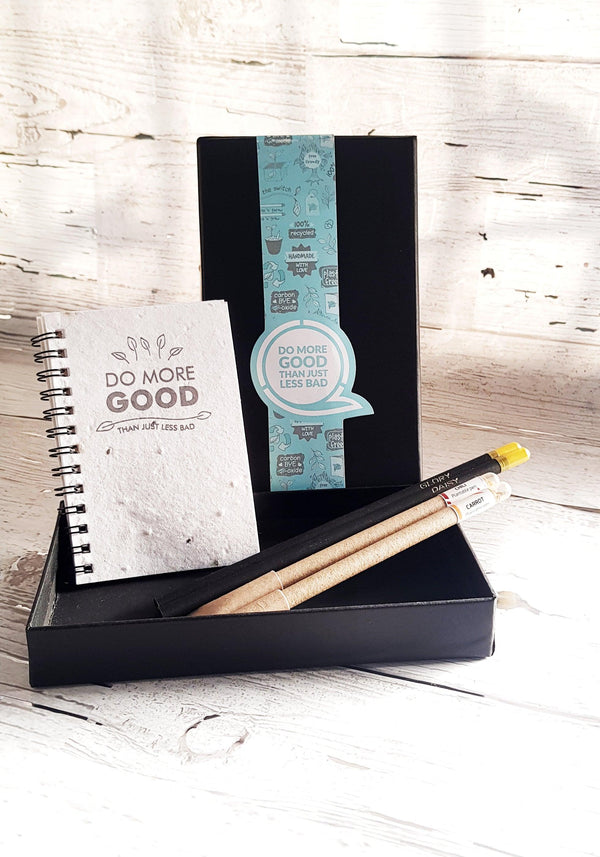 Plantable Pens & Pencil Gift Box- Mini Gift Box (Black Hard Box) - Totdot