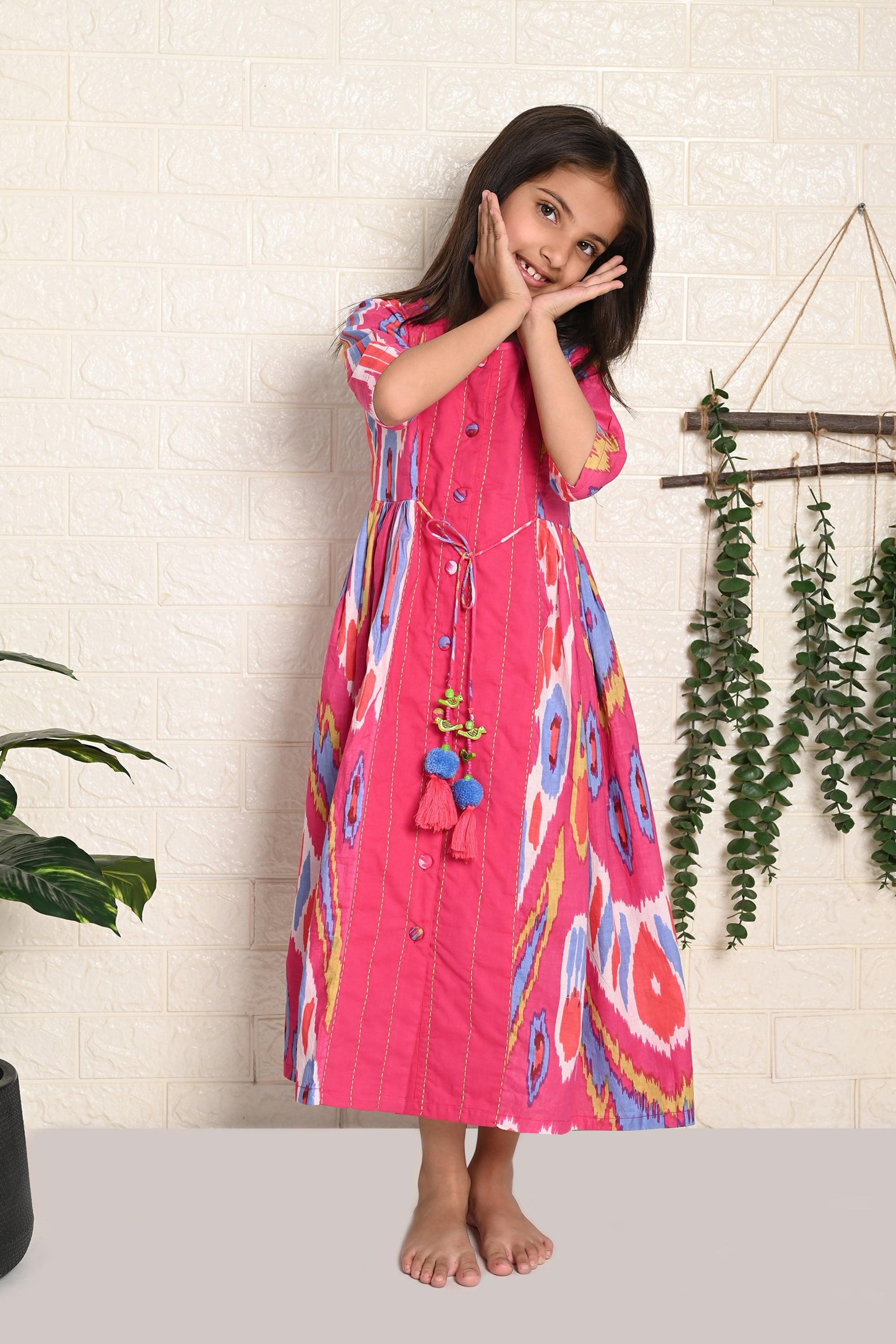 Rainbow Ikat Dress - Totdot