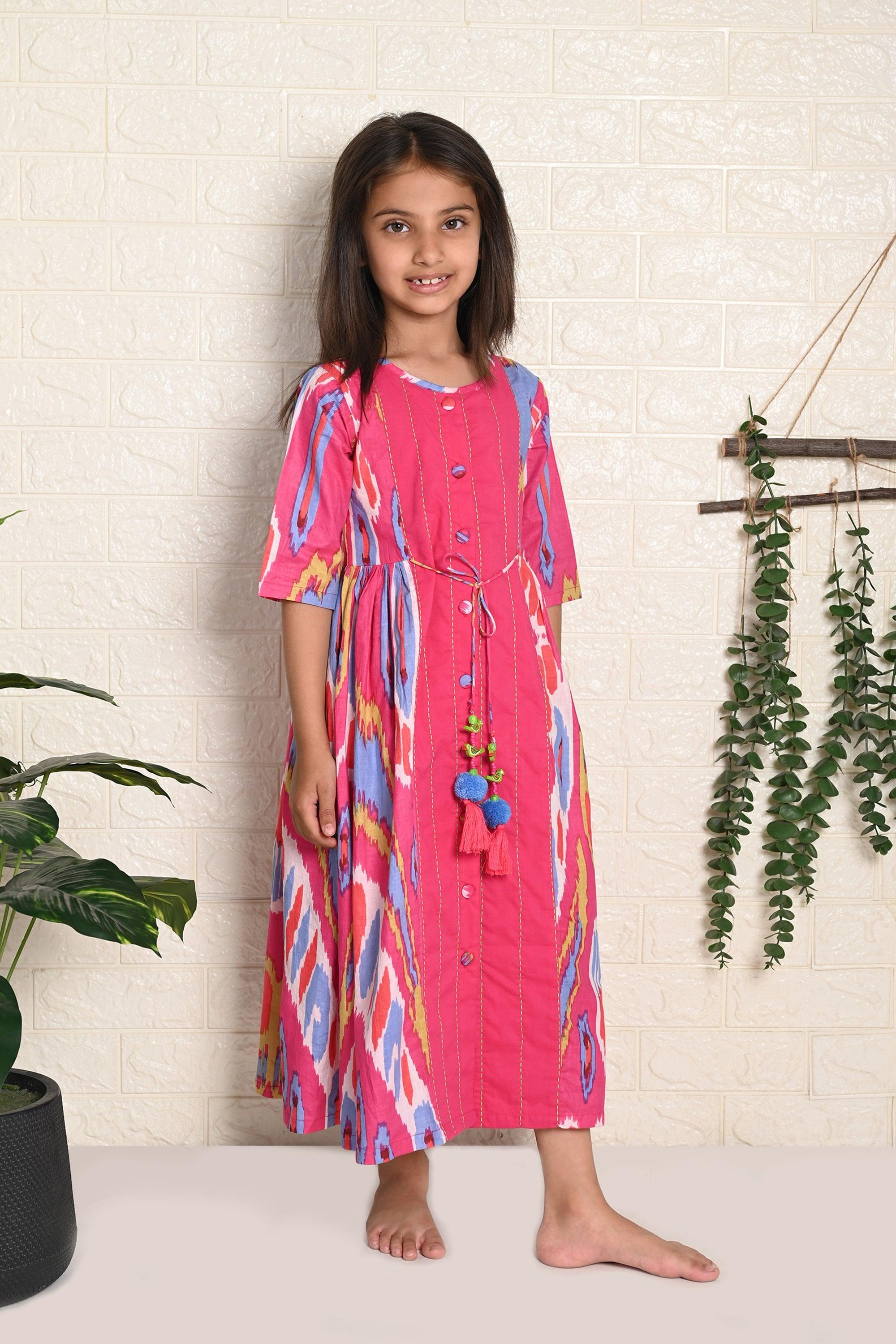 Rainbow Ikat Dress - Totdot