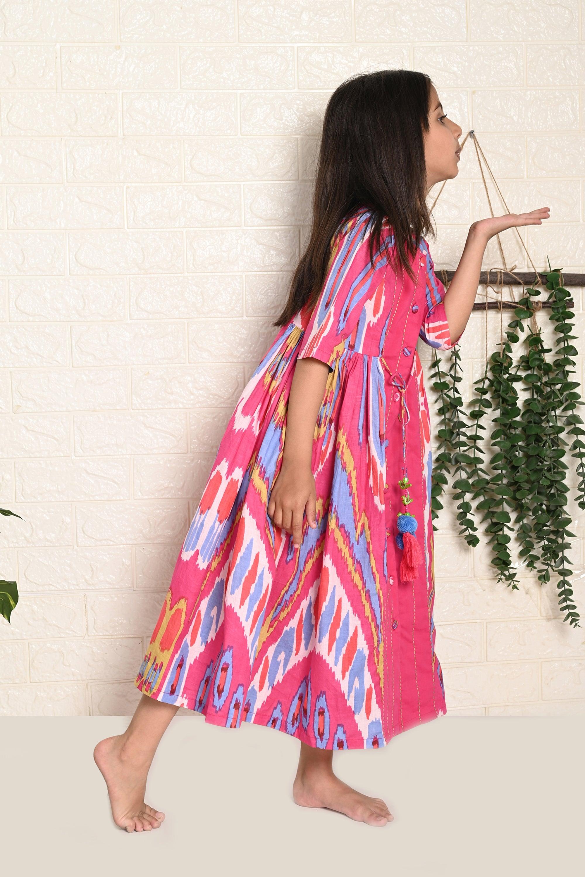 Rainbow Ikat Dress - Totdot