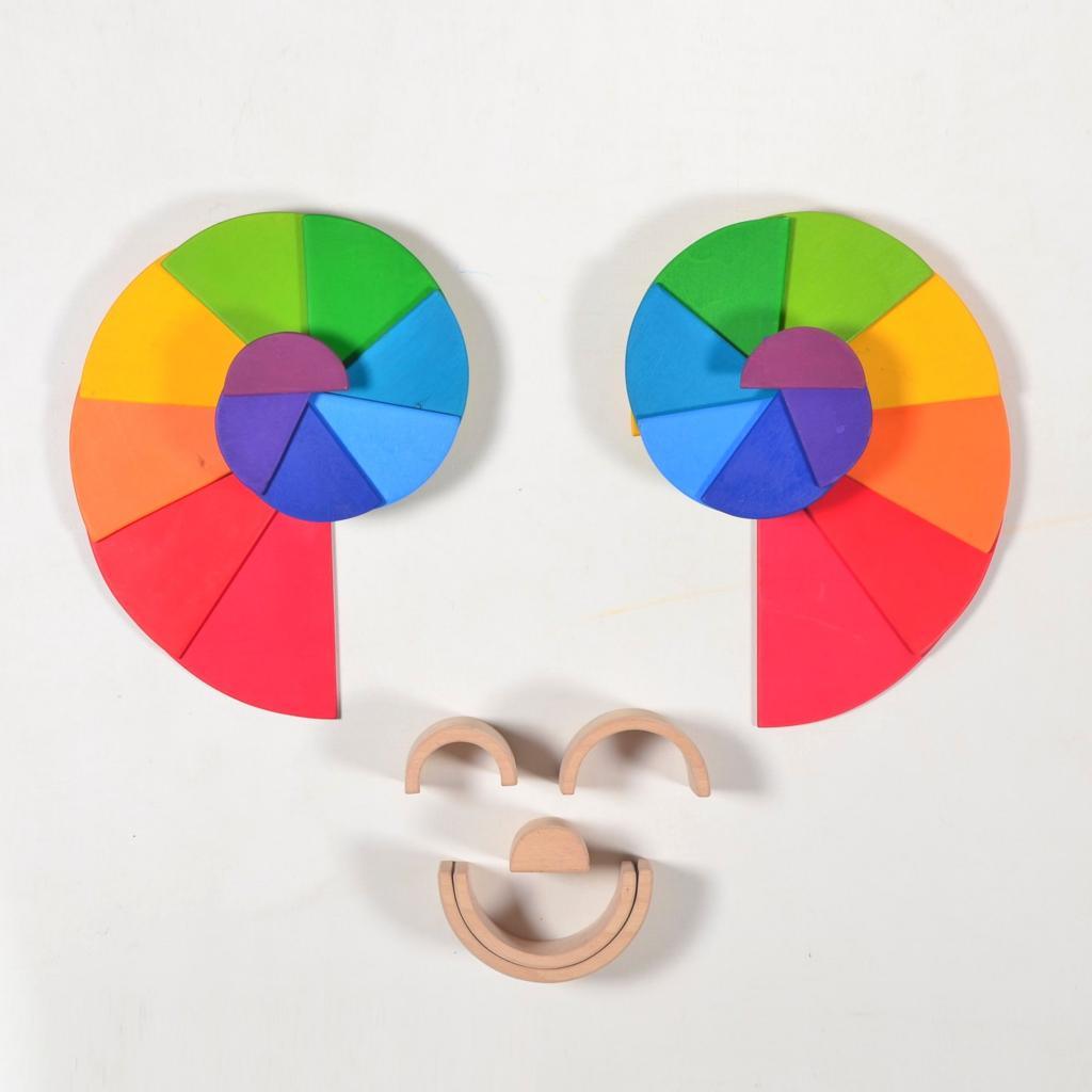 Rainbow Semi-circles Set - Totdot