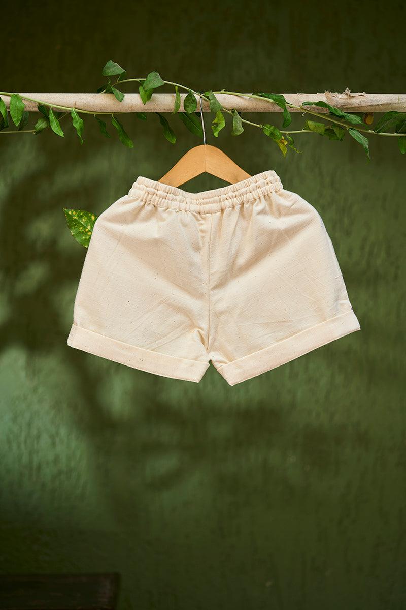 Raindrops keep falling’ kids unisex handwoven kora cotton shorts - Totdot