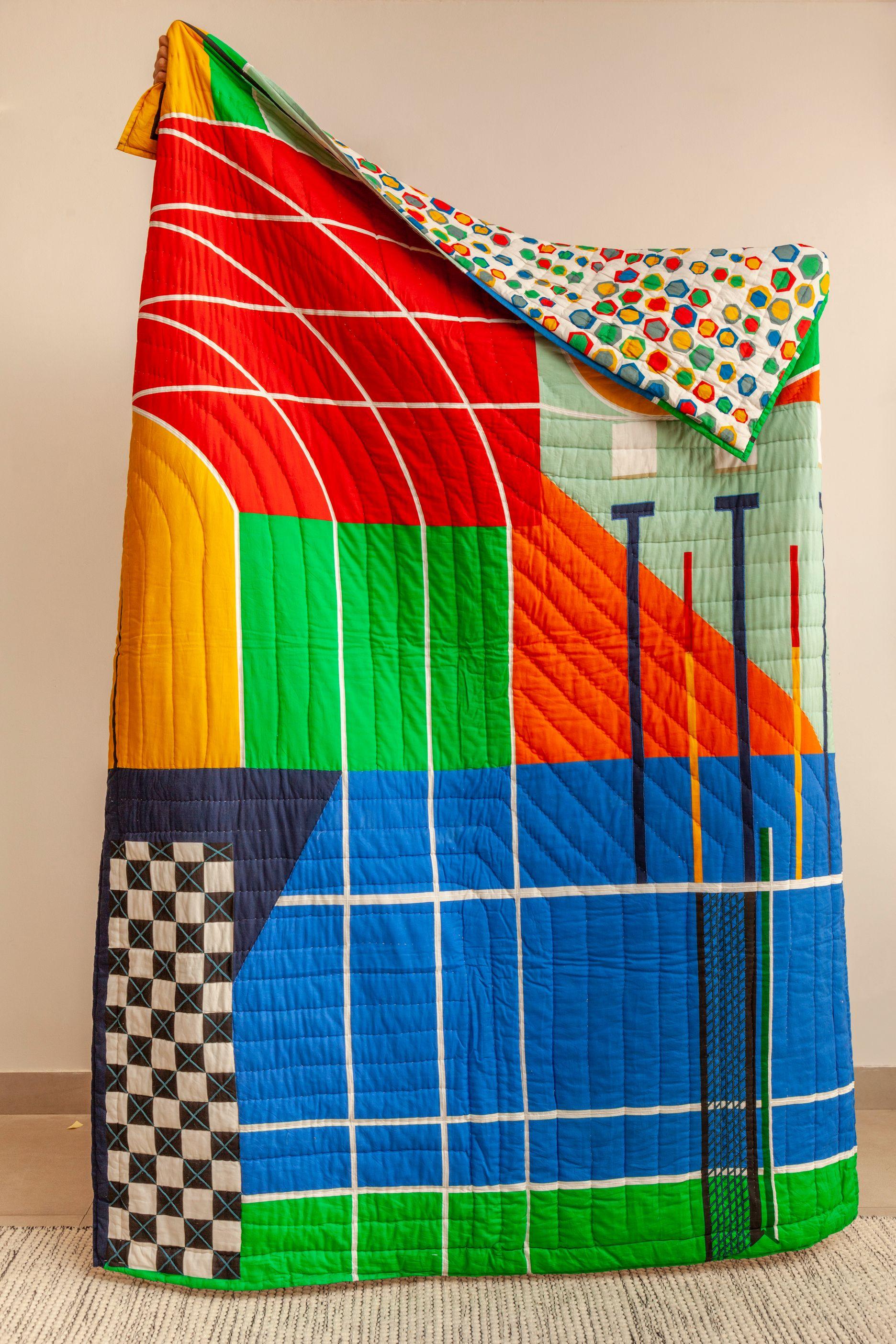 Ravi, The Race Car Driver Quilt - Totdot