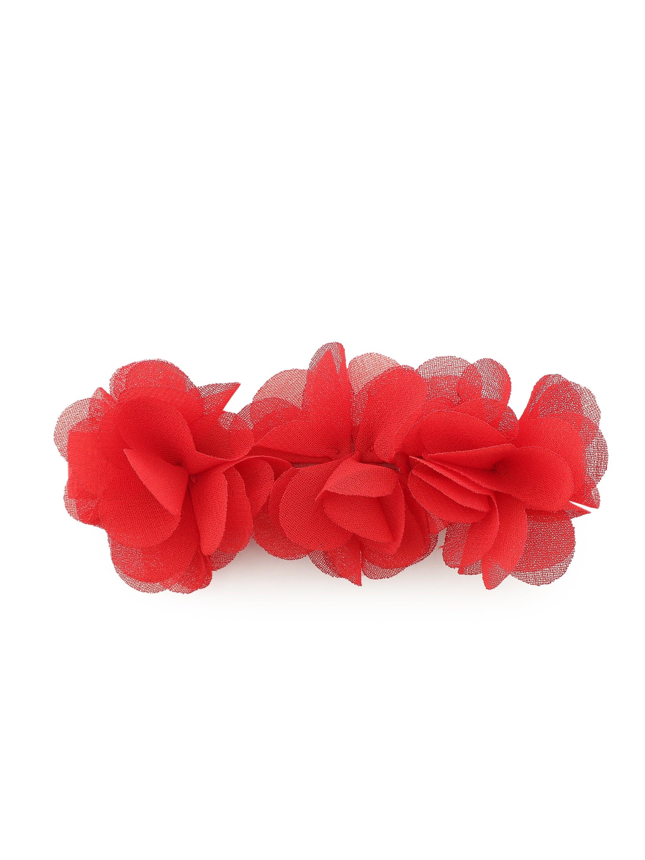 Red flower hairclip - Totdot