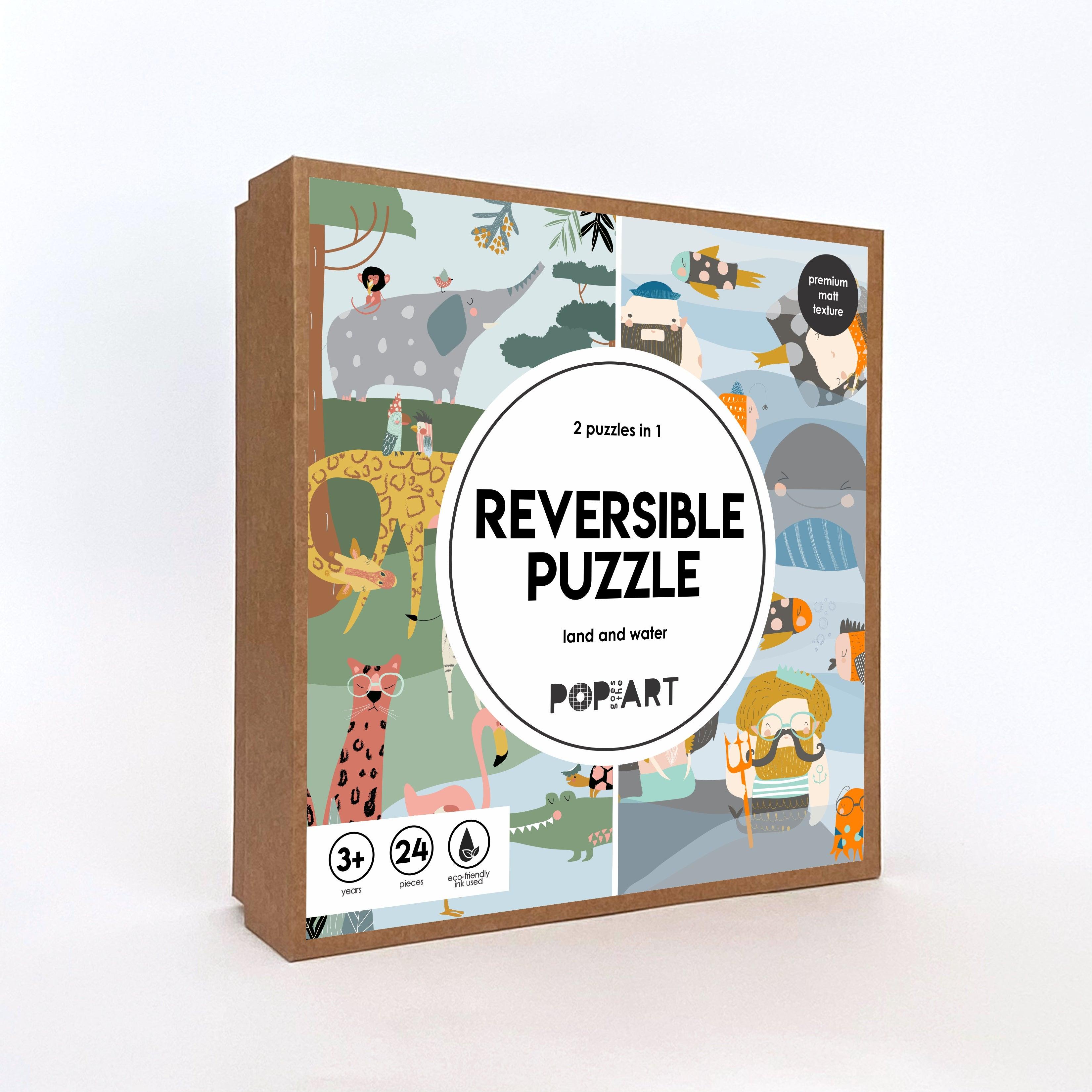 Reversible Puzzle Land and Water - Totdot