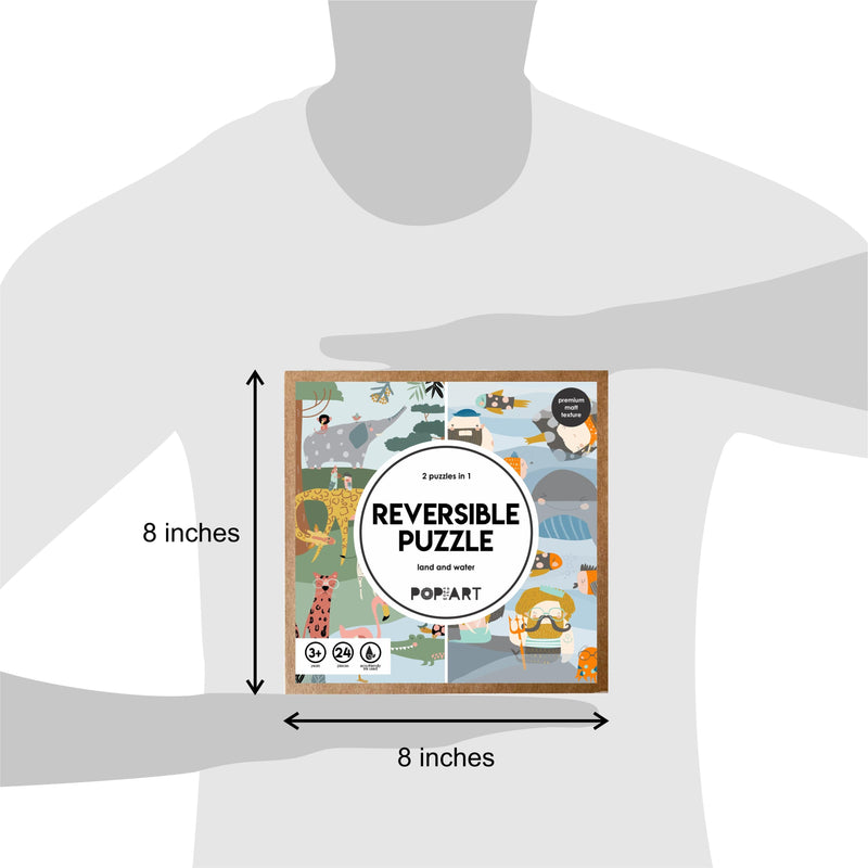 Reversible Puzzle Land and Water - Totdot