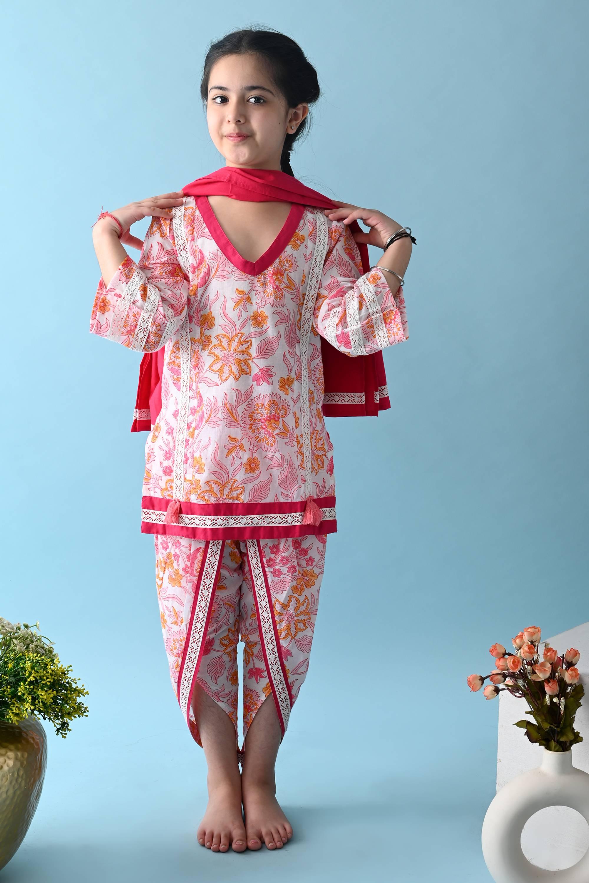 Rosa Dhoti Set - Totdot