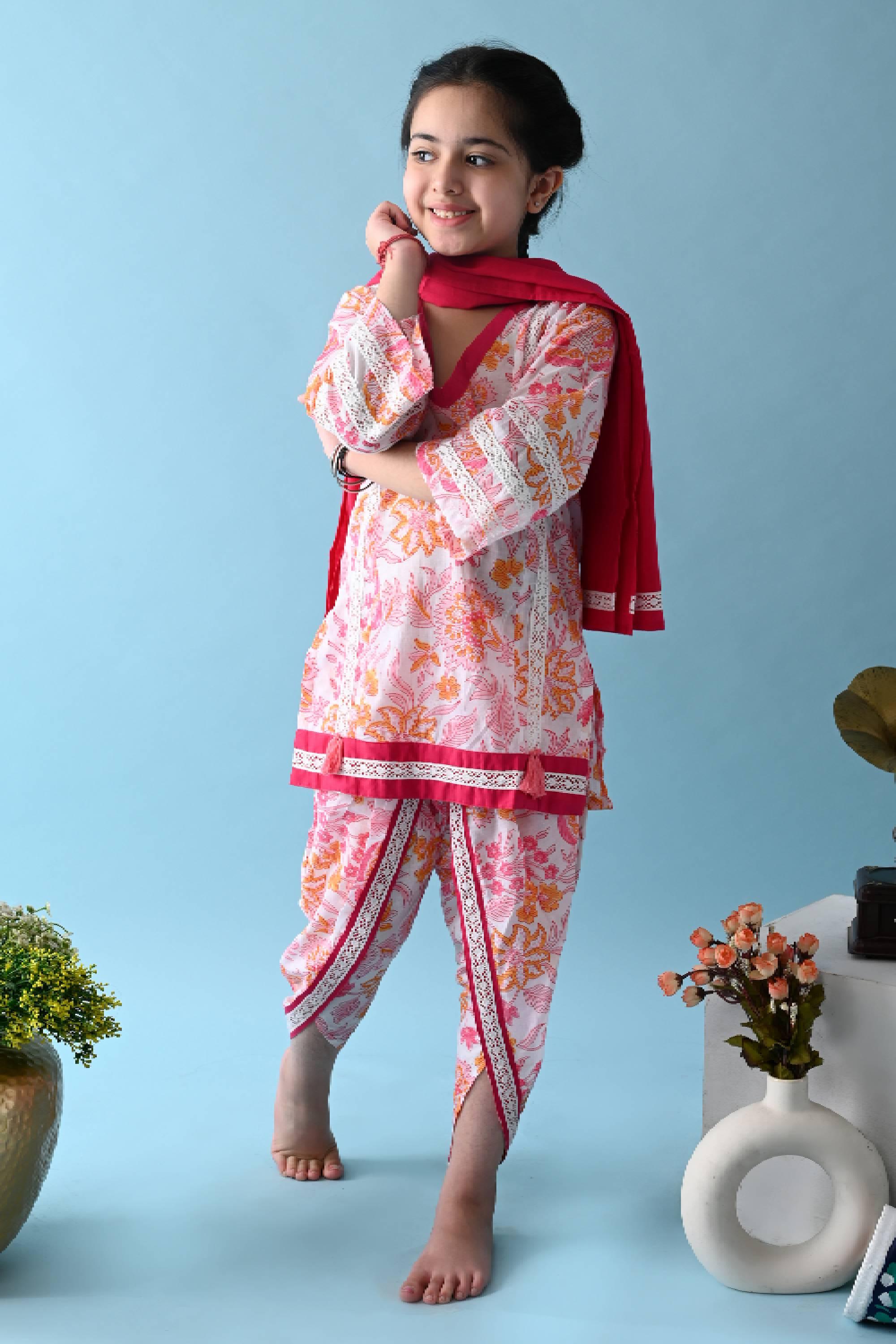 Rosa Dhoti Set - Totdot