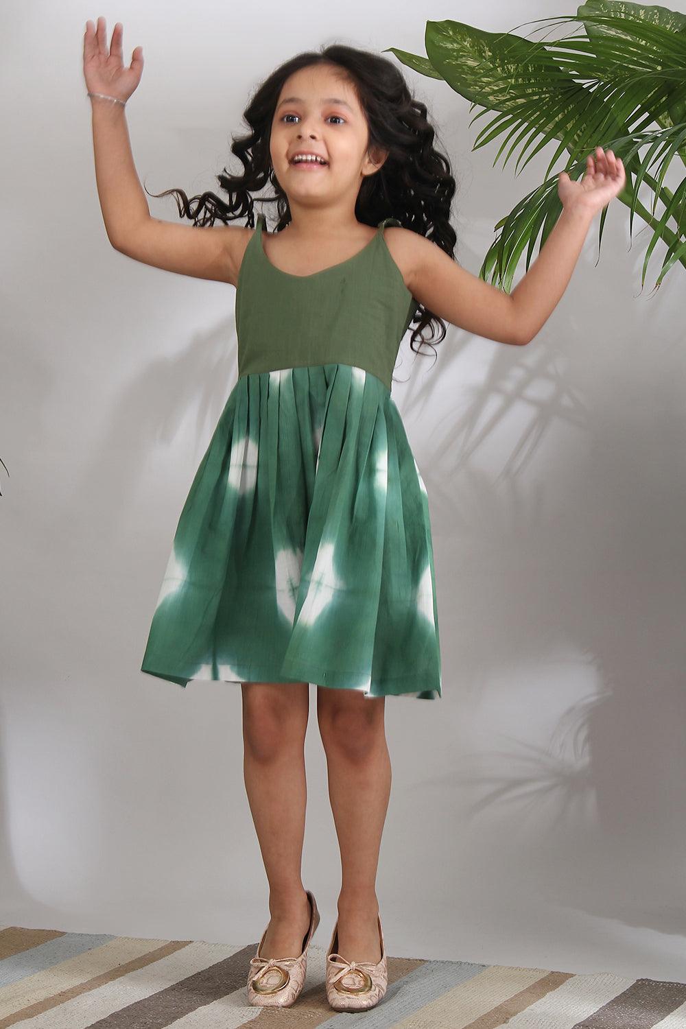 SAGE SHIBORI DRESS - Totdot