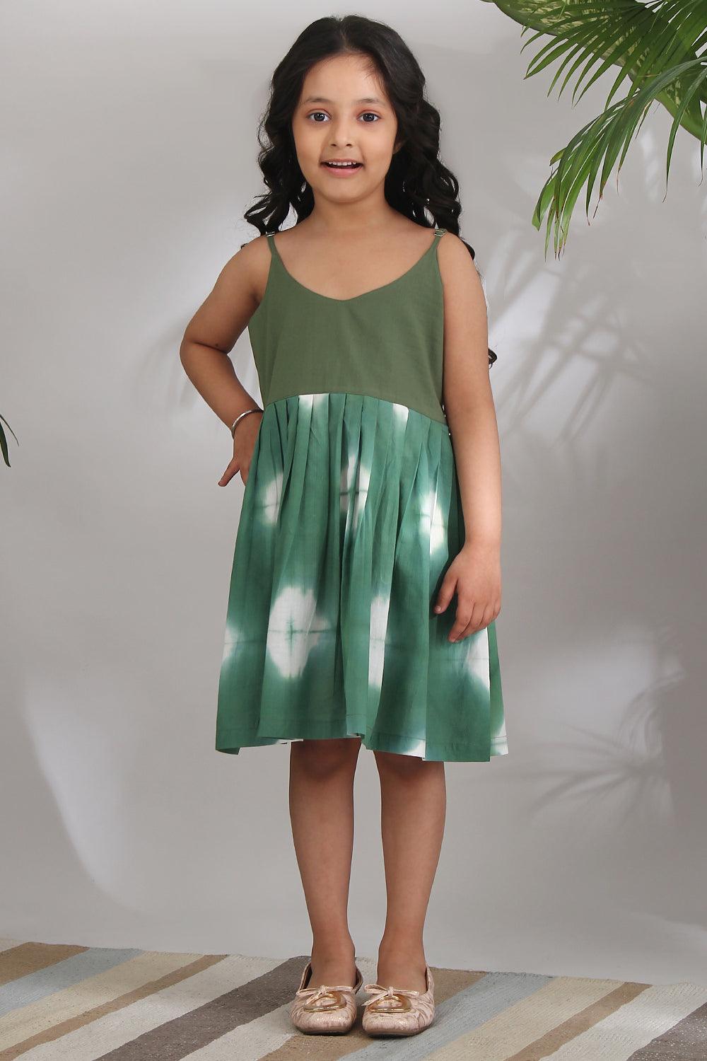 SAGE SHIBORI DRESS - Totdot