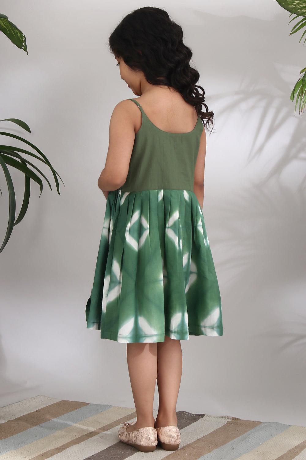 SAGE SHIBORI DRESS - Totdot