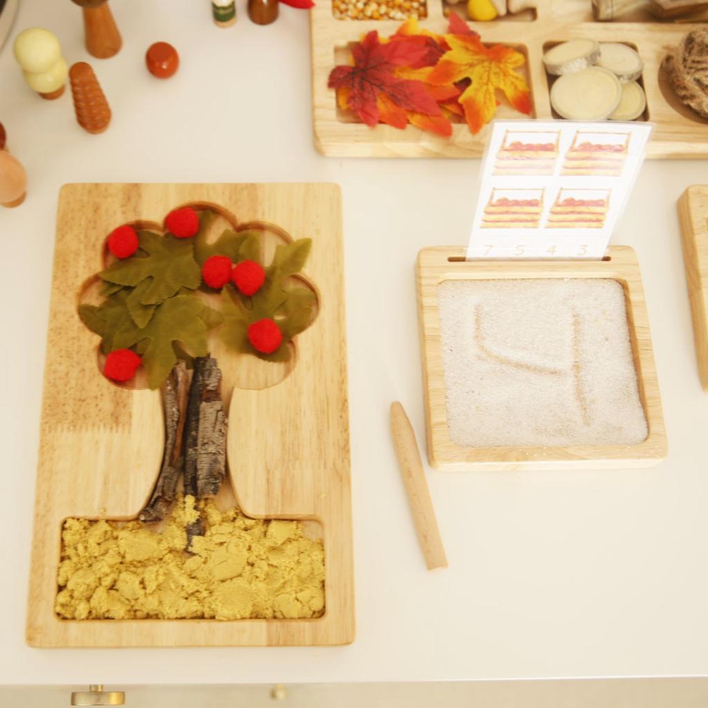 Sand Tracing TraySquare / Sensory Writing, One part tray Totdot