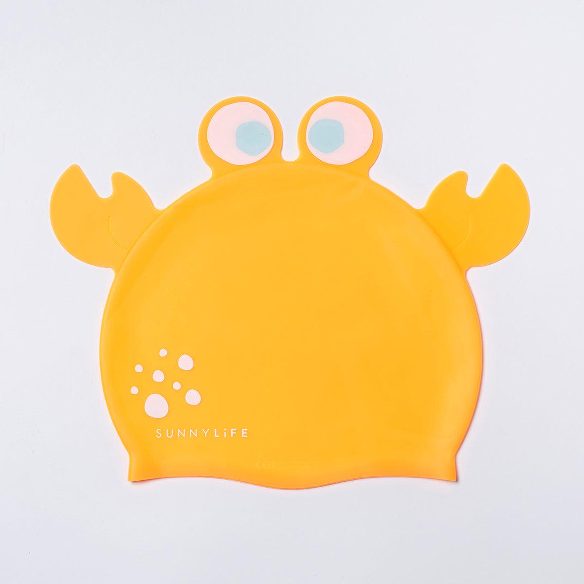 Shaped Swimming Cap Sonny the Sea Creature Neon Orange - Totdot